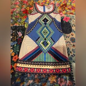 Flying Tomato Multicolor Geometric Dress